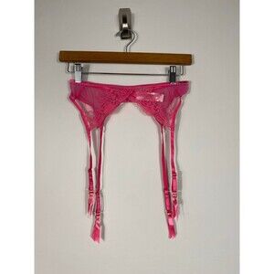 Bluebella Pink Lace Sheer Garter Belt – Size Small